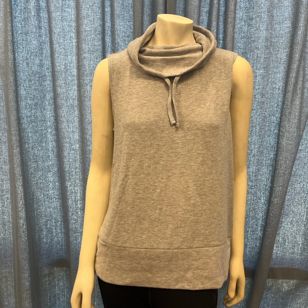 BB Dakota Sleeveless Cowl Neck Hoodie With Open Back